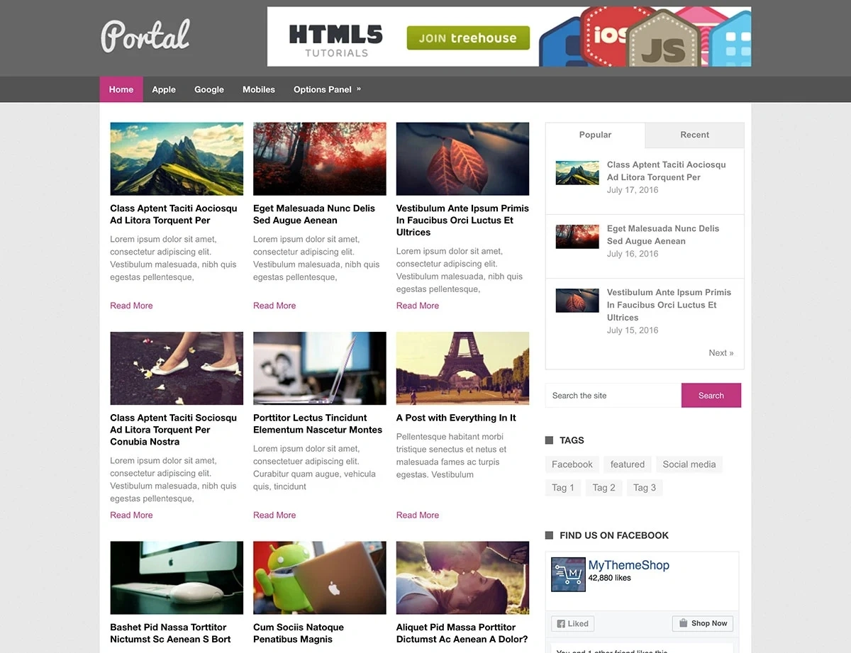 Portal Free Magazine Wordpress Theme.webp