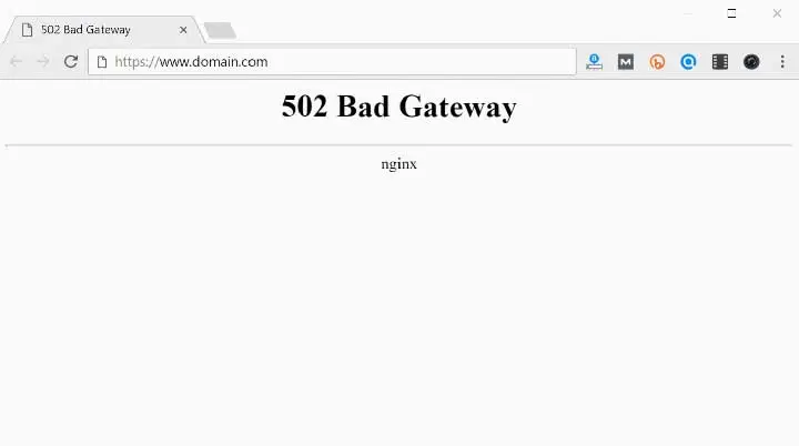 Wordpress 502 Bad Gateway